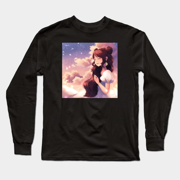 Moon Princess Long Sleeve T-Shirt by Hunnie's cove